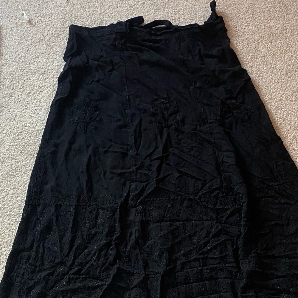 Long black skirt